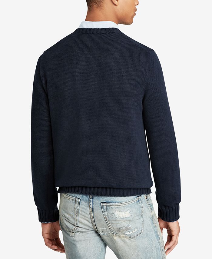 Polo Ralph Lauren Men's Big & Tall Flag Cotton Sweater & Reviews