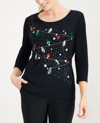 macys womens holiday tops