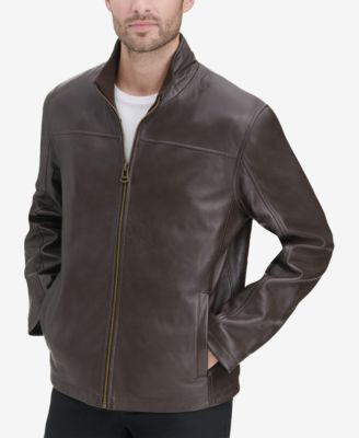 macys cole haan leather jacket