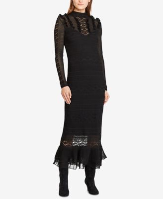 ralph lauren black dress macys