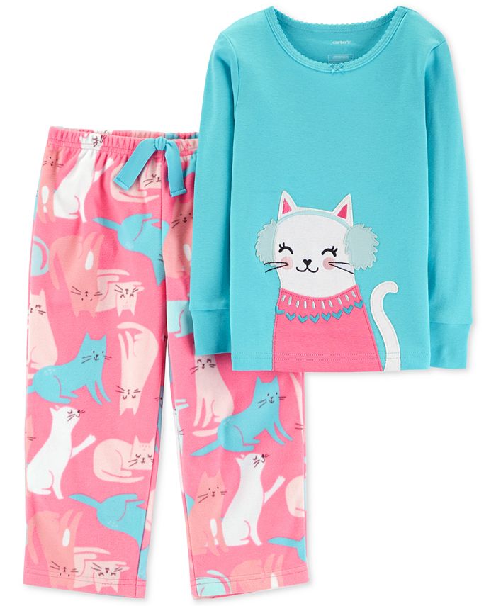 Carter's Toddler Girls CatPrint Pajamas & Reviews Pajamas Kids