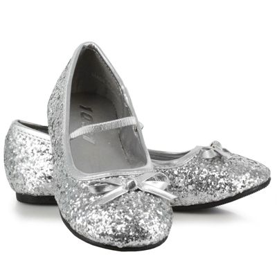 big girls silver shoes