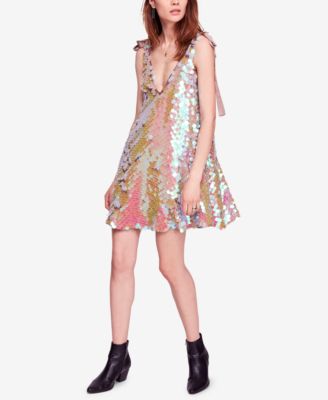 free people sequin mini dress