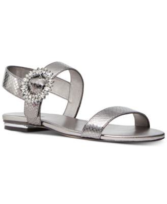 michael kors white sandals macys