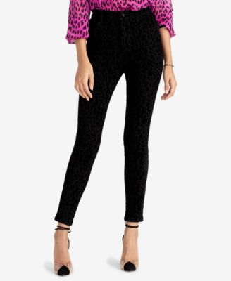 velvet leopard pants