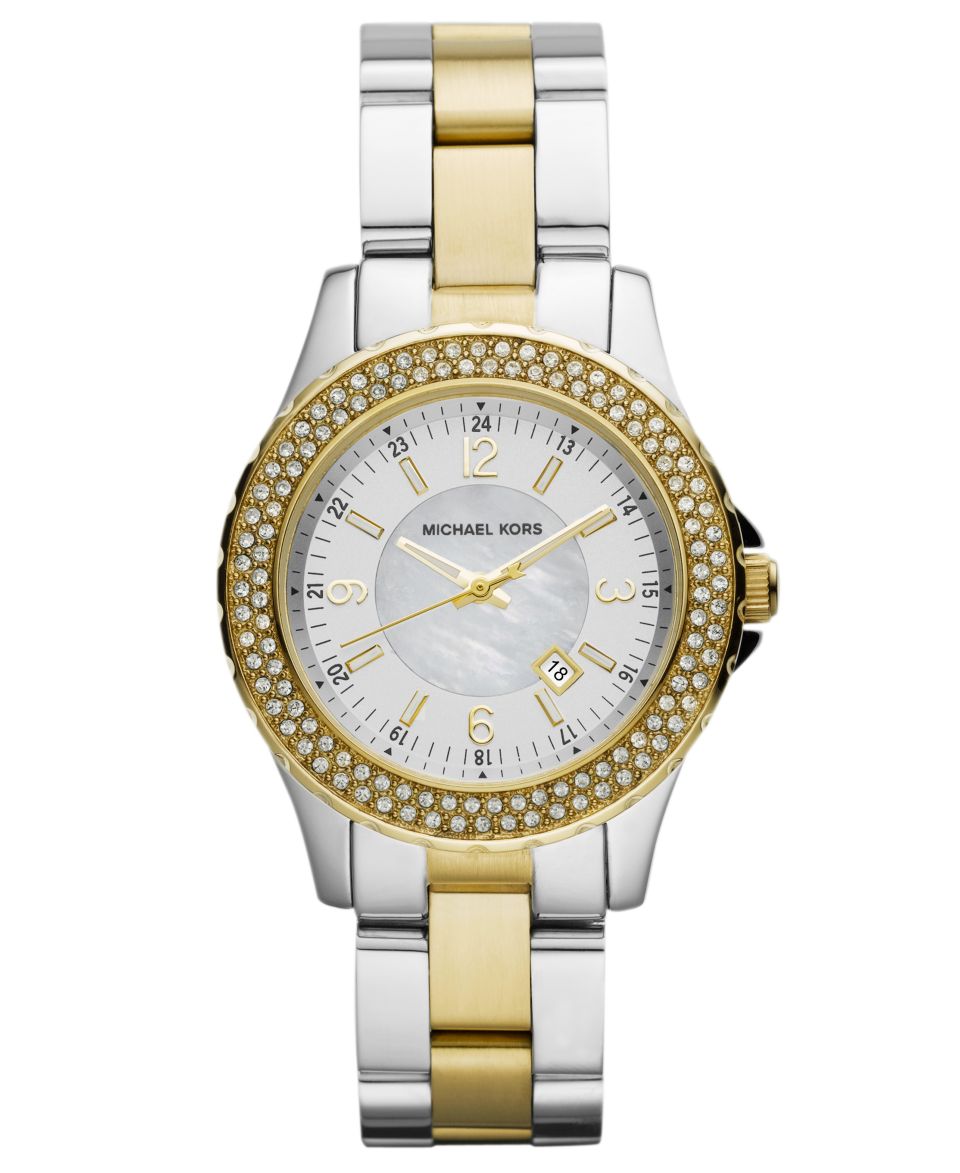 Michael Kors Watch, Womens Madison Two Tone Stainless Steel Bracelet