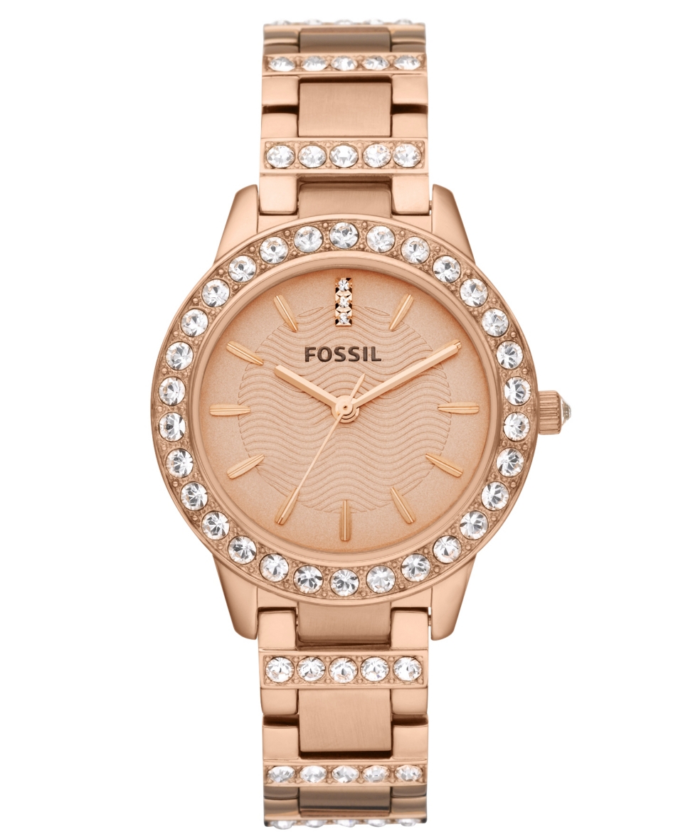 Fossil Watch, Womens Jesse Rose Gold Tone Stainless Steel Bracelet