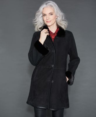 macy's sheepskin coats