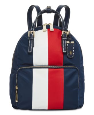 tommy hilfiger striped backpack