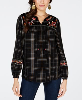 macys peasant tops