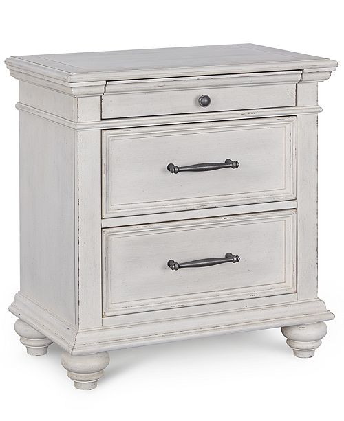 Furniture Quincy Usb Outlet Nightstand Created For Macy S Reviews Furniture Macy S