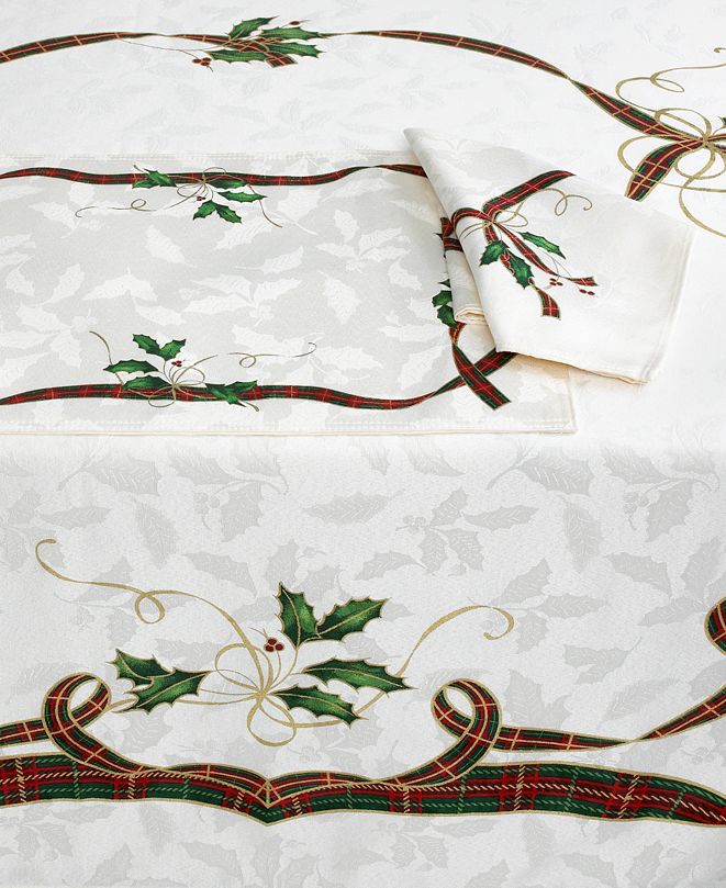 Lenox Set of 4 Holiday Nouveau Napkins & Reviews Table Linens