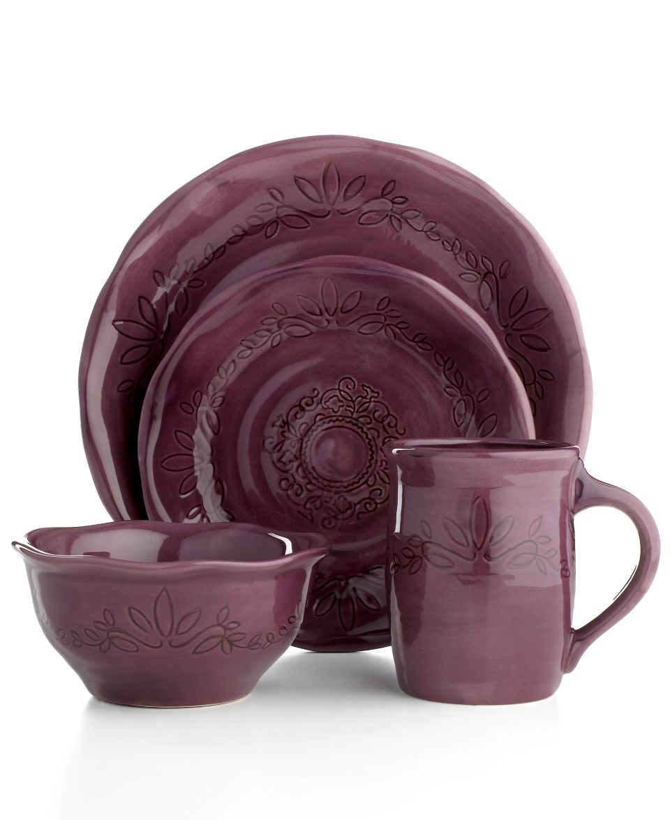 Le Creuset Dinnerware, Cassis 16 Piece Set   Casual Dinnerware