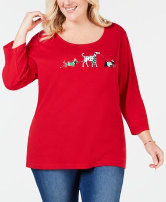 macys plus size holiday tops