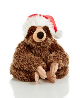 christmas sloth stuffed animal