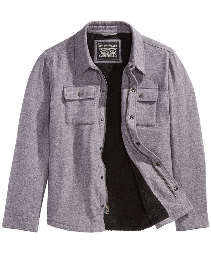 Levi's Mens Sherpa-Lined Shirt Jacket & Reviews - Coats & Jackets - Men - Macy's