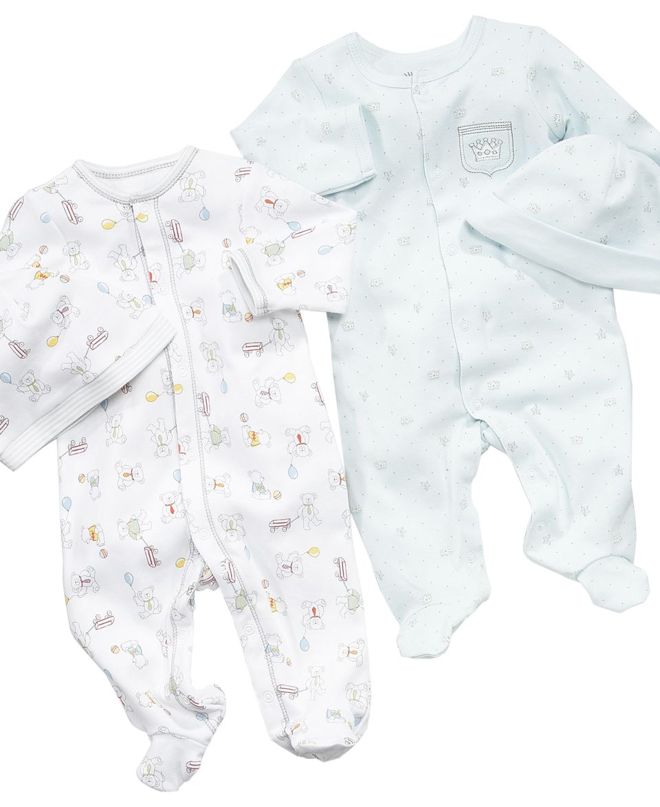 First Impressions Baby Set, Baby Boys Footed Coverall and Beanie