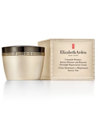 Крем Elizabeth Arden Ceramide Premiere для интенсивного увлажнения и обновления кожи на ночь, 1,7 унции. Баночка без цвета