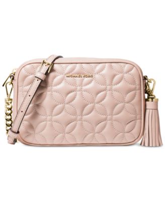 michael michael kors quilted floral camera bag