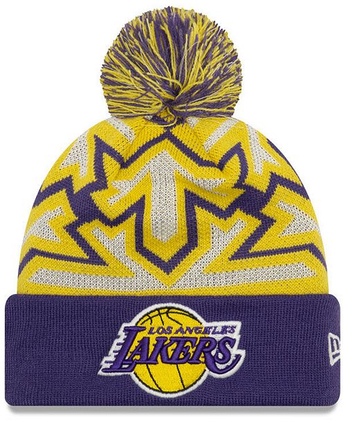 New Era Los Angeles Lakers Glowflake Cuff Knit Hat Reviews Sports Fan Shop By Lids Men Macy S