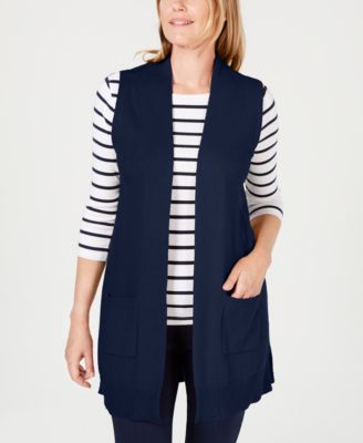 macys sweater vest womens