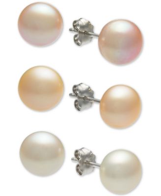 macys pearl earrings
