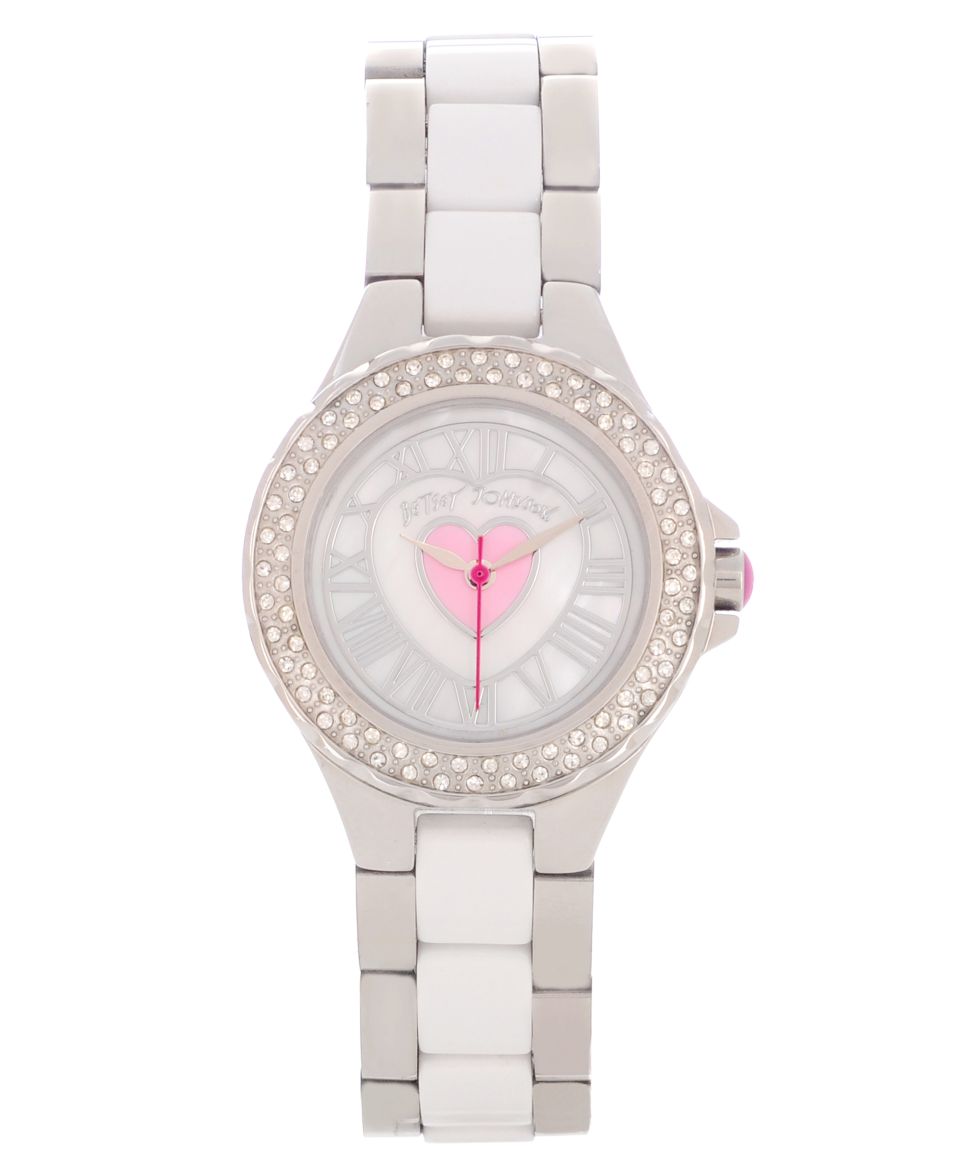 Betsey Johnson Watch, Womens Stainless Steel and Polycarbonate