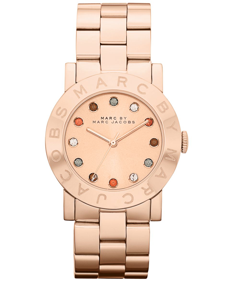 Marc by Marc Jacobs Watch, Womens Amy Rose Gold Ion Plated Stainless