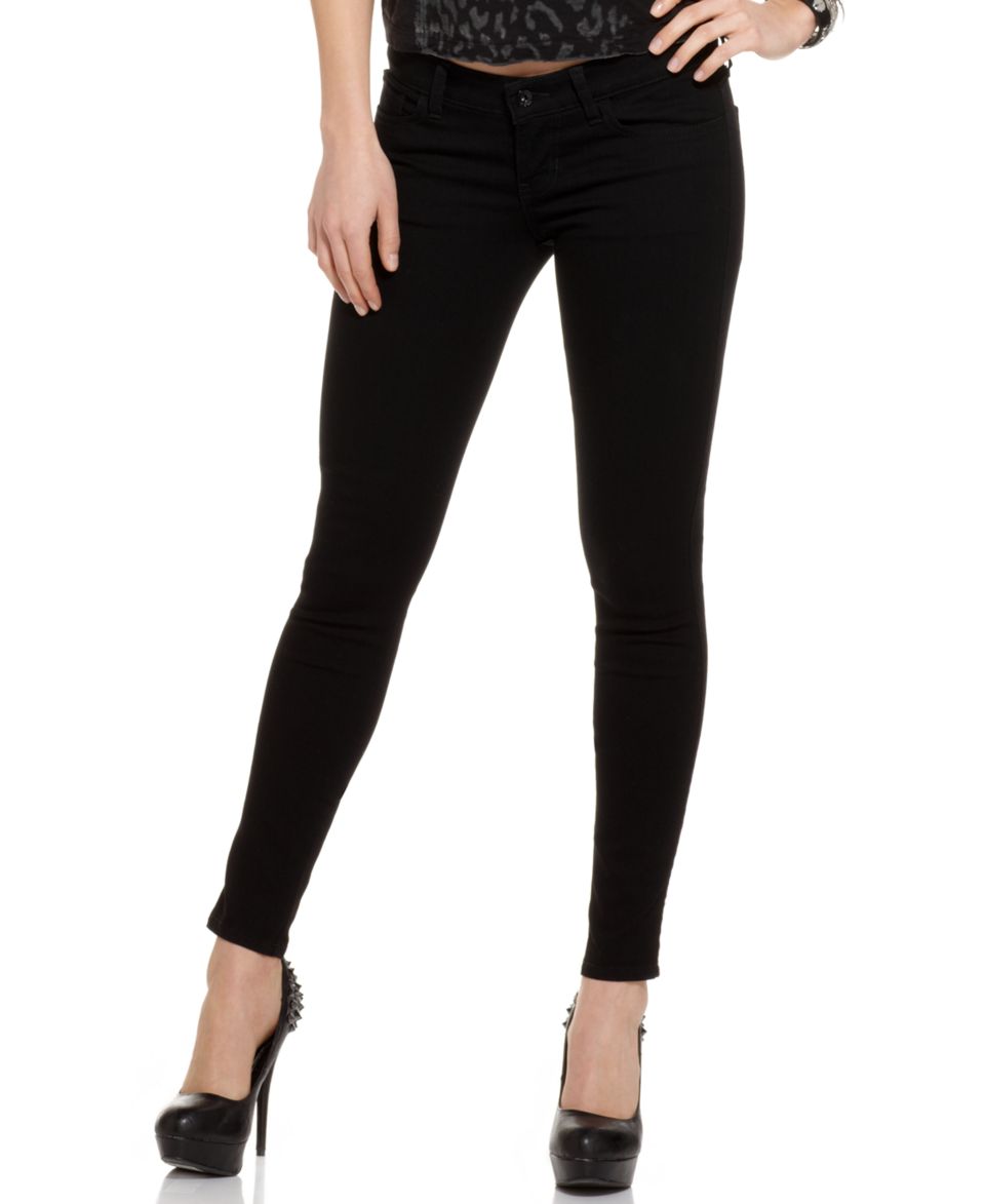 GUESS? Jeans, Star Power Skinny Sequin Pocket, Black Wash   Jeans   Women