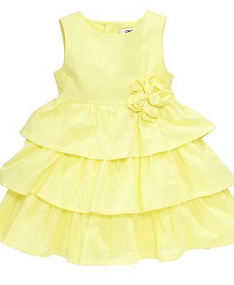 DKNY Baby Dress, Baby Girls Tiered Ruffle Dress - Kids - Macy's