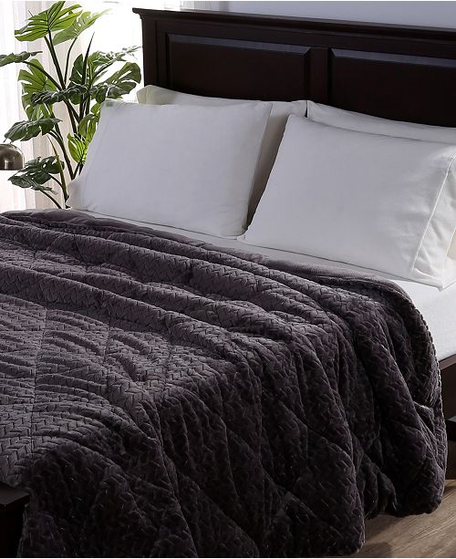 Berkshire Blanket Home Co Large Braid Velvetloft Twin Comforter Reviews Comforters Fashion Bed Bath Macy S
