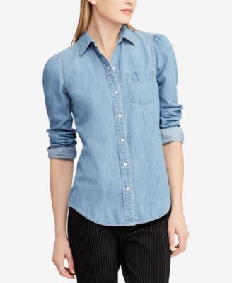womens ralph lauren denim shirt
