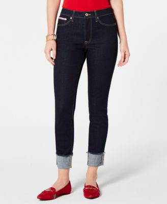 Tommy Hilfiger Raw-Cuff Skinny Jeans 