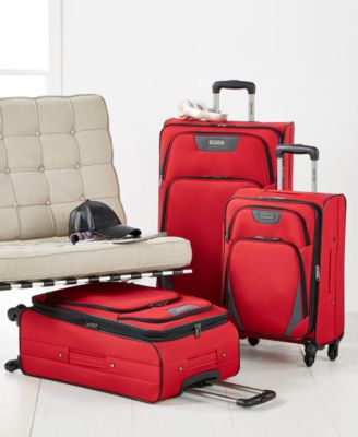 kenneth cole red luggage