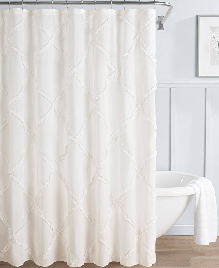 Laura Ashley Adelina 100 Cotton Shower Curtain & Reviews Shower