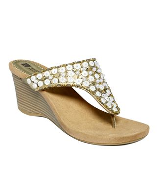 White Mountain Niche Wedge Sandals - Shoes - Macy's