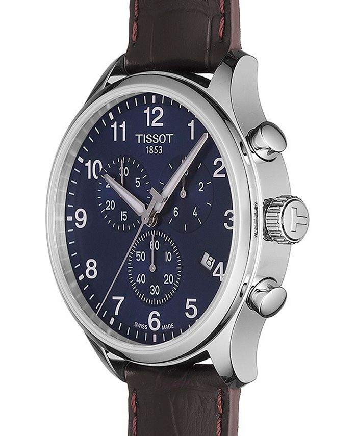 Tissot Men's Swiss Chronograph Chrono XL Classic TSport Brown Leather