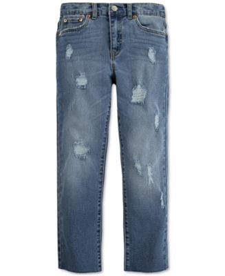 Levi S Big Girls High Rise Straight Jeans Reviews Jeans Kids Macy S