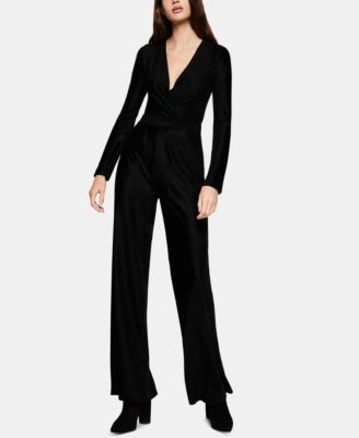 macys velvet jumpsuit