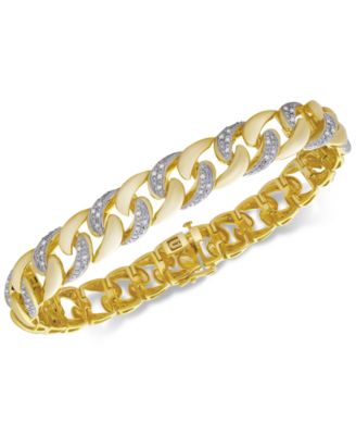 Macy's Men's Diamond Link Bracelet (1/2 