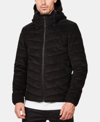 corduroy hooded jacket men's