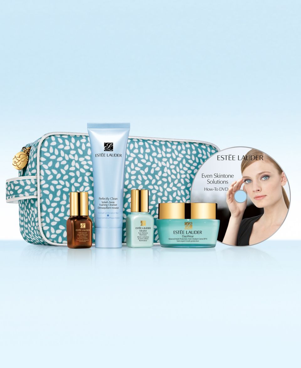 Estée Lauder Even Skintone Solutions Skincare Travel Set with DVD