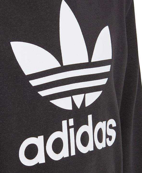adidas Big Boys Logo-Print French Terry Hoodie & Reviews - Sweaters ...