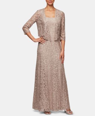 alex evenings lace dress and jacket