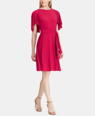 ralph lauren flutter sleeve dress