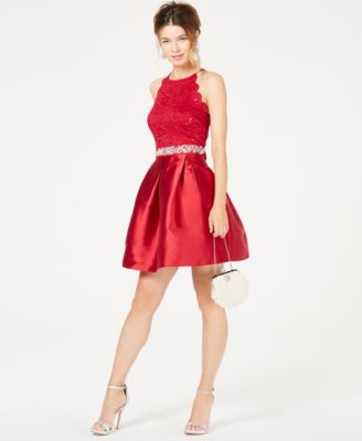 fit and flare sparkly dress