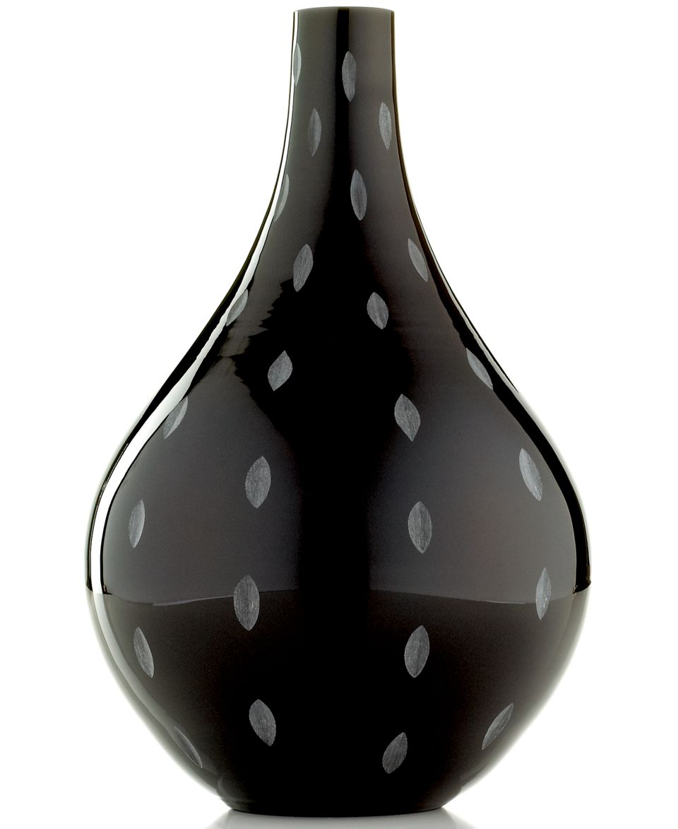 Sasaki Stitch Black Vase, 8.5   Collections   for the home