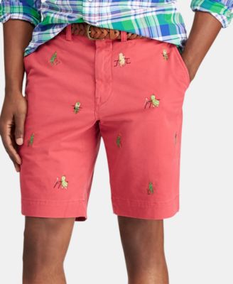 Stretch Classic-Fit Embroidered Shorts 