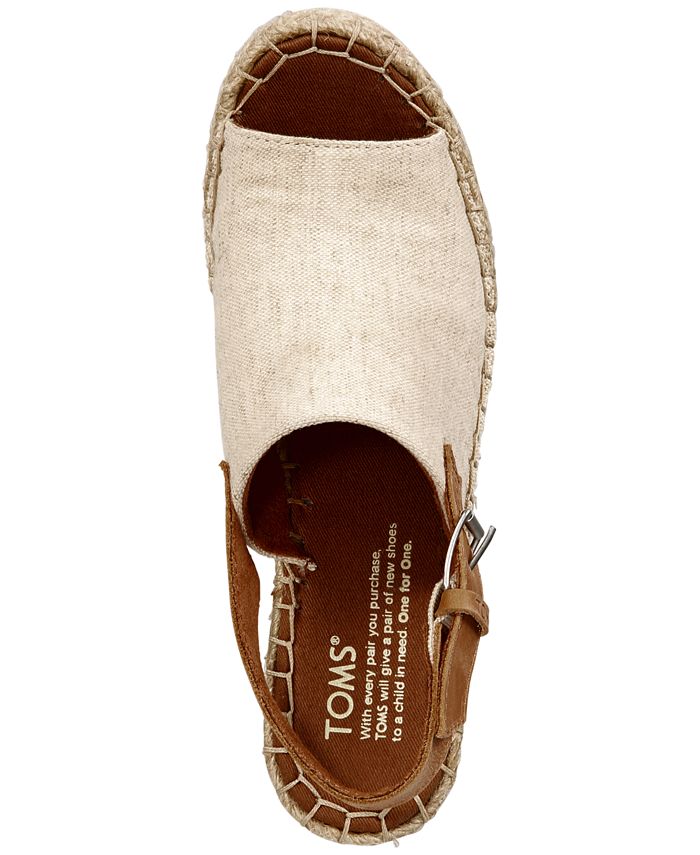 slingback espadrille wedges