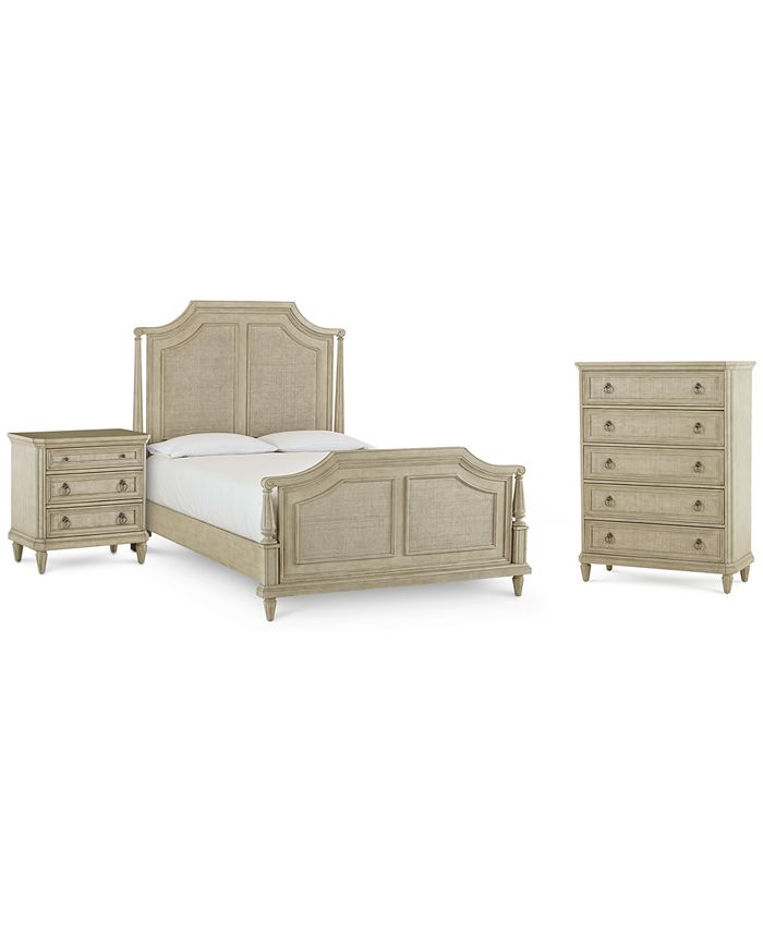 Furniture Chelsea Court Bedroom Furniture 3 Pc Set King Bed Nightstand Chest Created For Macy S Reviews Furniture Macy S